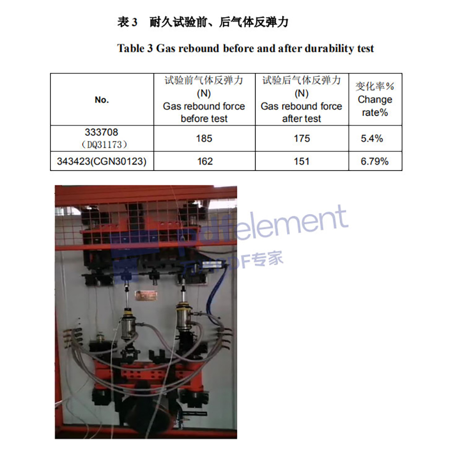 Shock absorber test report Image